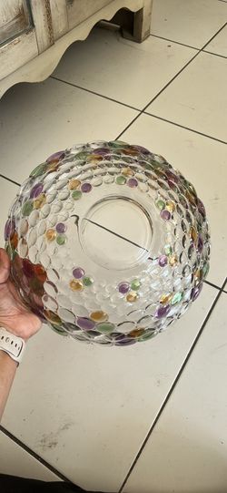 Glass Fruit Bowl And Plate Decor 