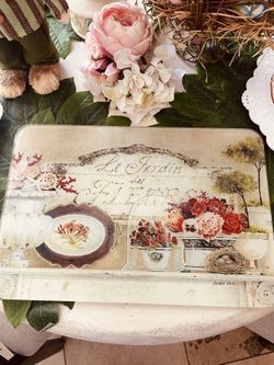 Vintage Glass Cutting Board 