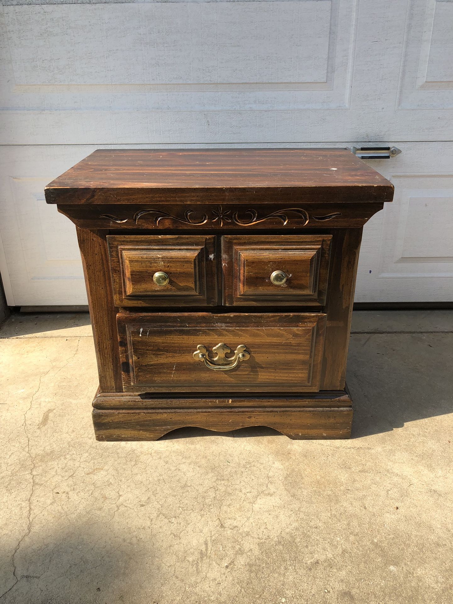 Wooden nightstand