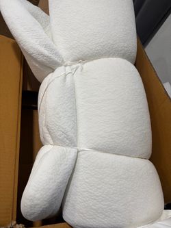 Baby Bassinet Mattress Pad, 47 x 23.6 x 2 Inch, Dual-Sided Foam