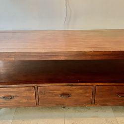 Solid TV Console with storage 