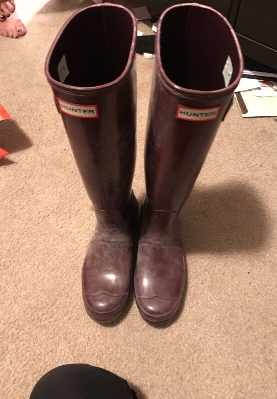 Hunter boots size 8
