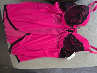 Babydoll lingerie set womens 1x