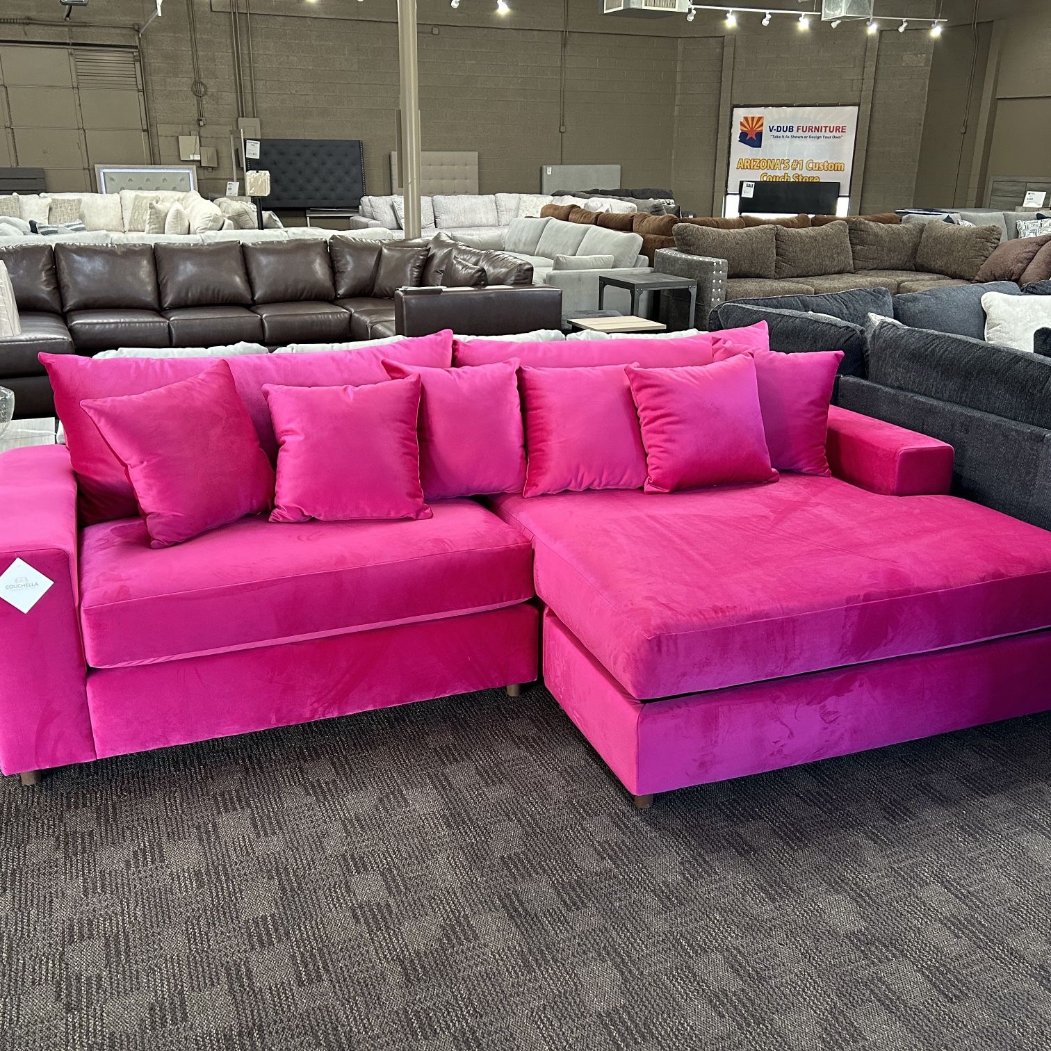 PINK Sectional Sofa 