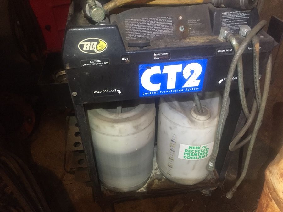 BG CT2 cooling system flush machine