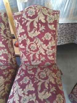 Dinning Table Set Glass Top 42x72 6"Chairs