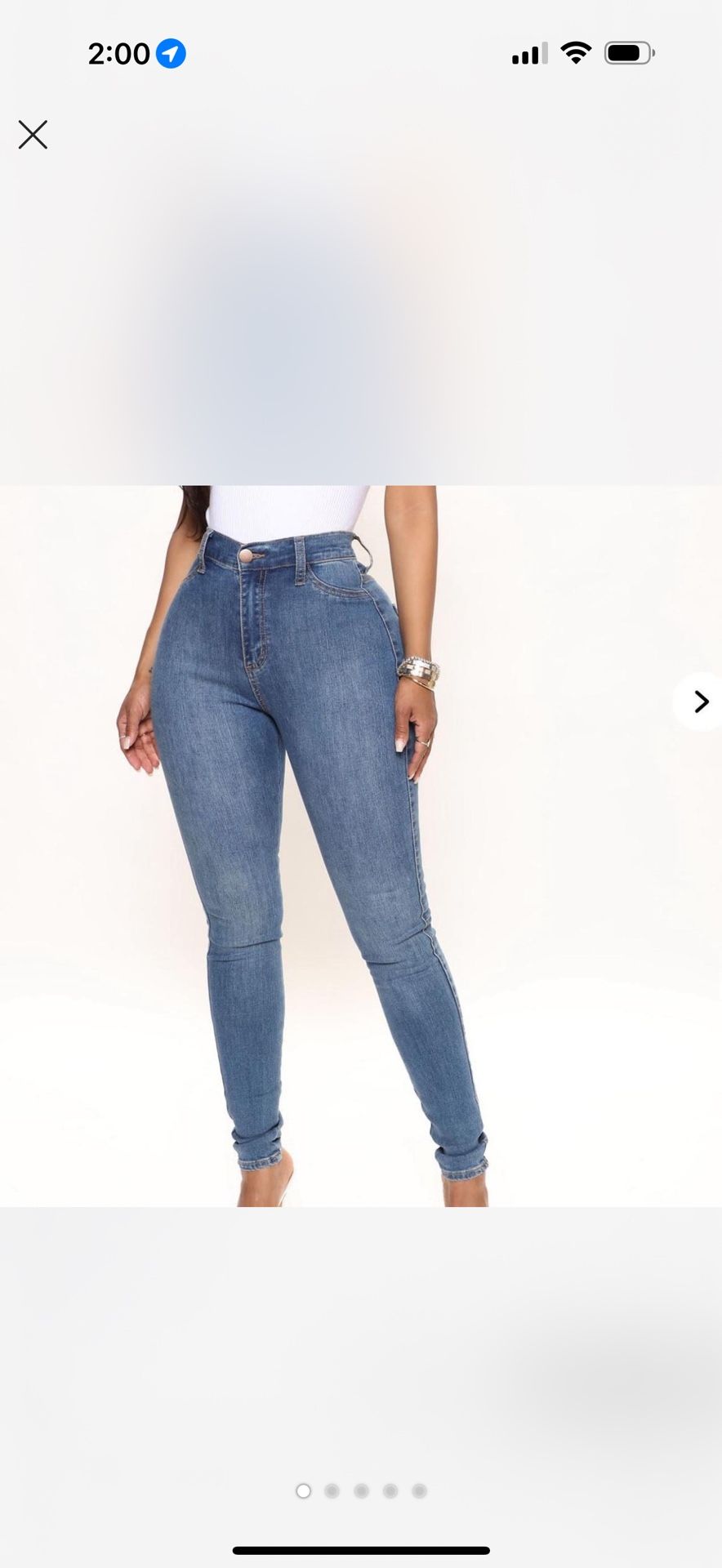 High Waisted Medium WashJeans