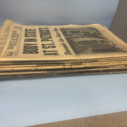 JOHN F. KENNEDY'S DEATH NEWS PAPER ARTICLES LOT OF 15