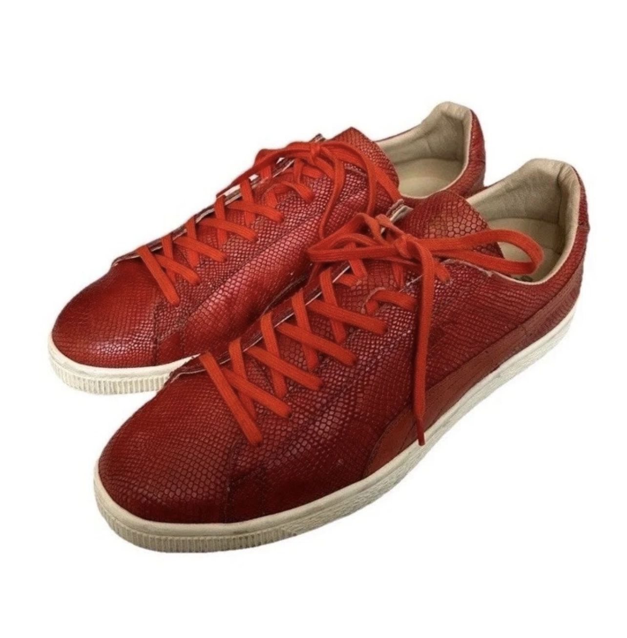 Vintage Old School Puma Leather Reptile Classic States Reptile Red 11