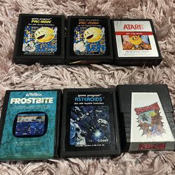 Atari Game Lot With Rare Frostbite 