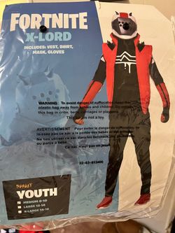 Halloween Fortnite Costume X-Lord Kids M 8-10
