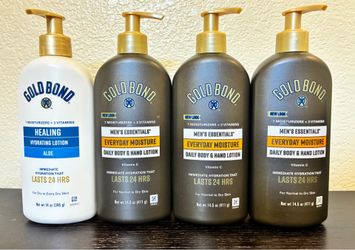 $25 Gold bond lotion bundle- 3 men’s and 1 regular