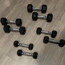 Dumbbell Weight Set (Rubber/Metal)