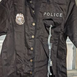 Halloween Cop Shirt Costume