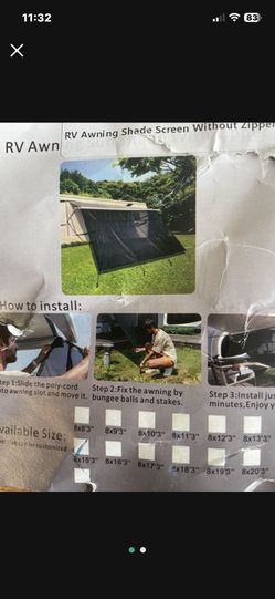 RV Shade Screen. 15 Dollars