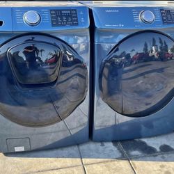 SET WASHER AND DRYER SAMSUNG SKY BLUE 🆓️FREE DELIVERY 🆓️ ✔️ SIDE BY SIDE-APILABLE ✔️ 