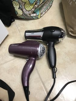 Black new blow dryer 7.00 revlon purple dryer 5.00