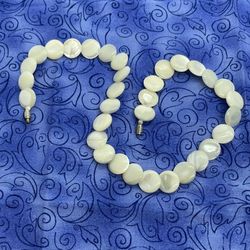 Vintage Mother Of Pearl Necklace 