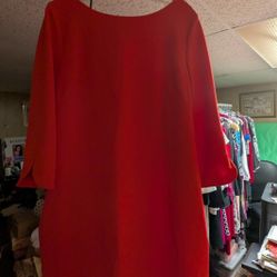 Vince Camuto Red/Orange Dress - Size 14