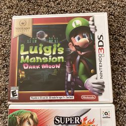 Super Smash Brothers and Luigi’s Mansion For 3ds