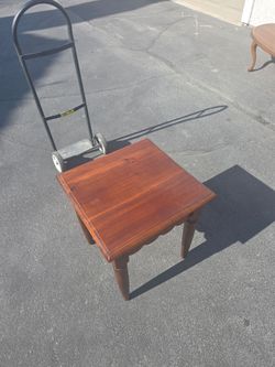 Cherry wood end table