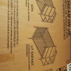 Storm Grey Baby Crib And Changing Table 