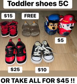 Toddler shoes all size 5c
