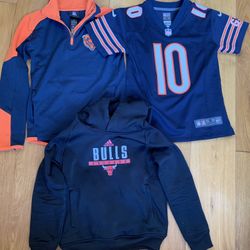 Chicago Bears Kids Tops & Bulls Sweatshirt
