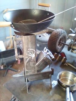 Rocket stove, kokopelli, bbq ,fire pit, camping,cooking