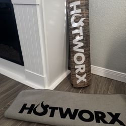 Hotworx Bundle - Brown Hemp Yoga Mat And Grip Towel Mat