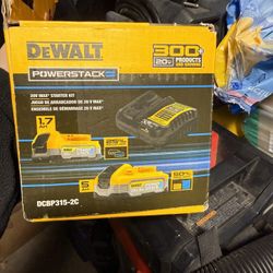 Brand New Open Box Dewalt Powerstack Batteries And Charger