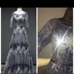 Because blue dress all flashy