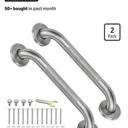 New in box brushed nickel 2 pack shower bars