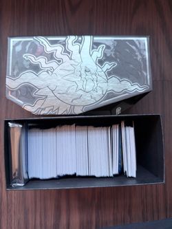 350+ Pokemon TCG lot + Storage ETB box + Card sleeves (EX, Holo, reverse holo, common, uncommon)