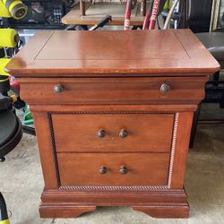 End Table  With 3 Drawers 19”L x 28”W x 29”H 