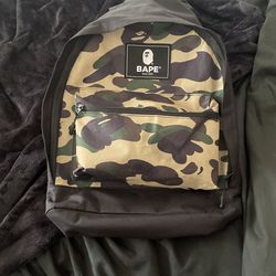 Bape camo backpack