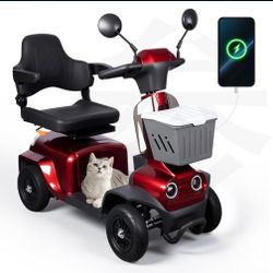 LS4W-A1R Heavy Duty 4 Wheel Mobility Scooters for Seniors & Adults