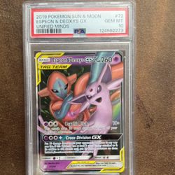 Espeon and Deoxys GX Pokemon 