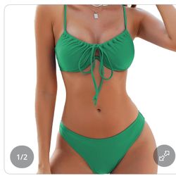 Lindo traje de baño verde talla S