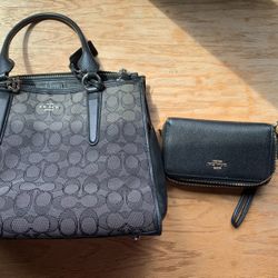 Real Coach Purse And Wallet
