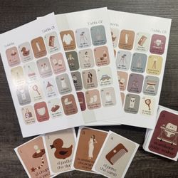 Baby Shower Loteria Bingo Game