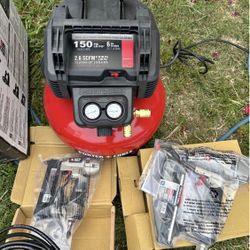 Porter-Cable 6 Gal. 150 PSI Portable Electric Air Compressor with 16-Gauge, 18-Gauge and 23-Gauge Na