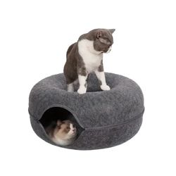 cama para gatos, cat donut tunnel, cama dona para gatos