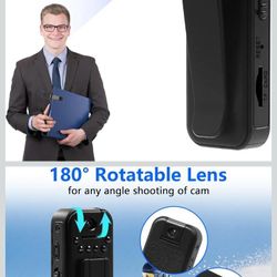 Portable WiFi P2P Pocket Clip USB Camera Digital Voice Recorder Video Camcorder With Night Vision For 5 Hours Recording