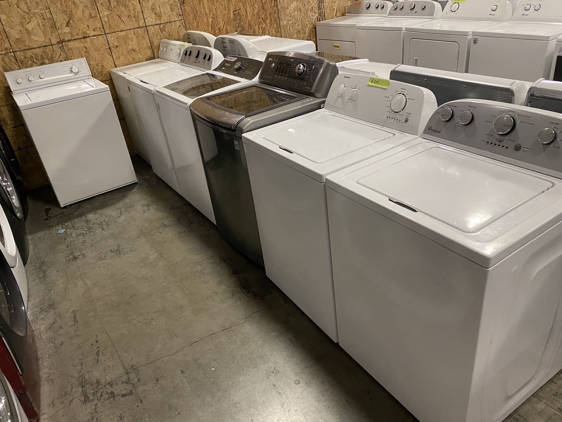 SINGLE WASHING MACHINES ELECTRIC DRYERS FRONT & TOP LOADS with ATTACHMENTS WARRANTY DELIVERY OPTIONS 