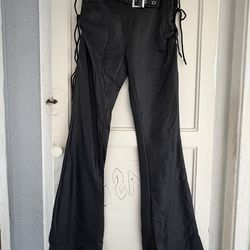leather (faux) pants