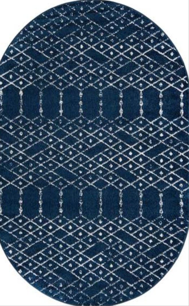 Brand New Luxury Oval RUG 5'3" BY 8' Paxon Trellis Collection BNIB NEVER USED