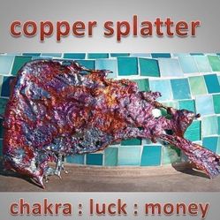 11 Inch Copper Splatter Art