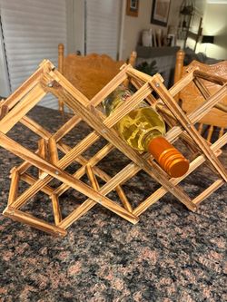 Wooden wine rack