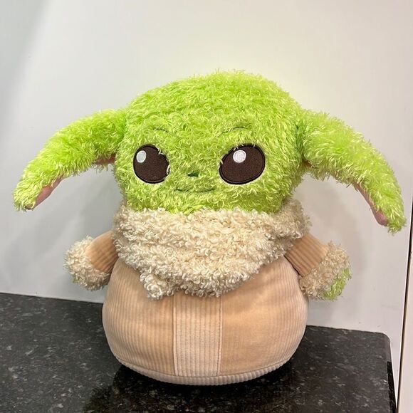 STAR WARS GROGU Soft’n Fuzzy 13" PLUSH HHC59 Makes Noises COLLECTORS Kid…